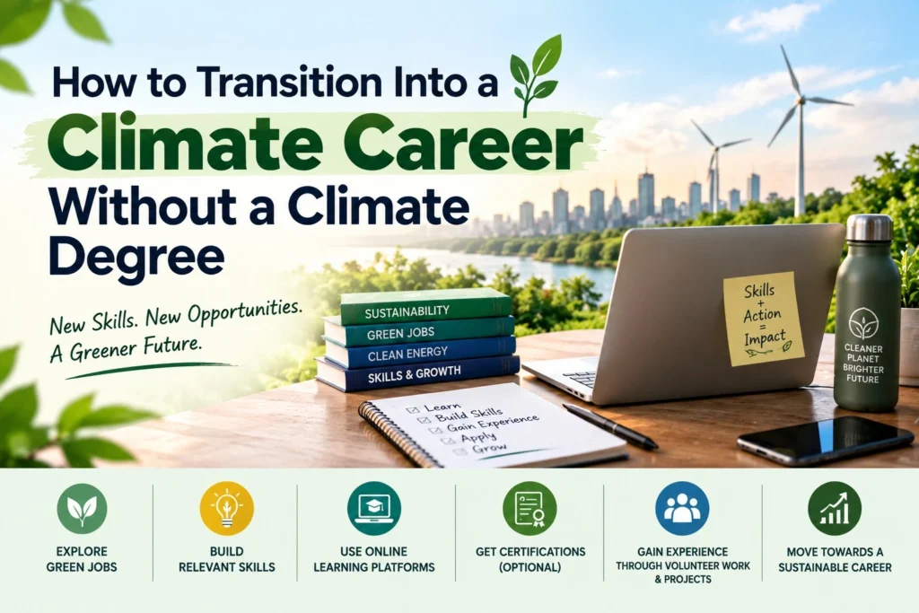 How to Transition Into a Climate Career Without a Climate Degree