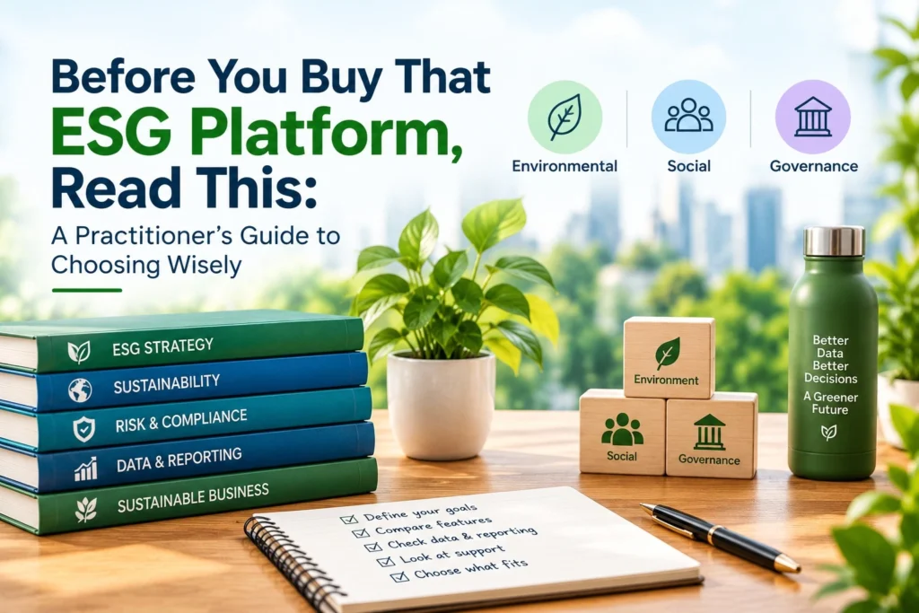 Before You Buy That ESG Platform, Read This: A Practitioner’s Guide to Choosing Wisely