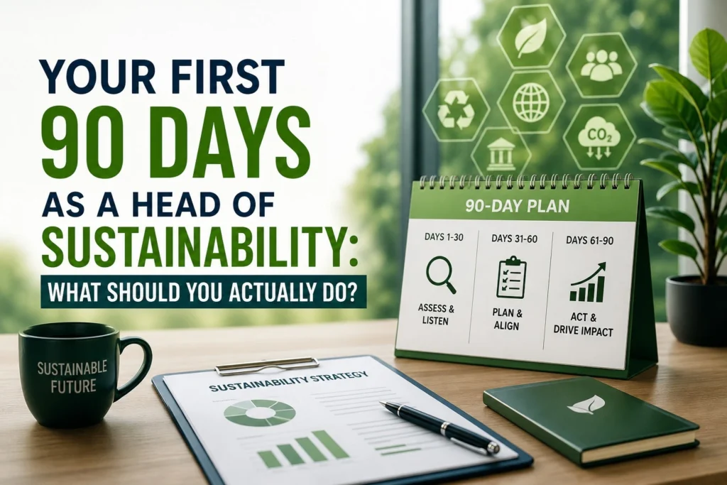 Your First 90 Days as a Head of Sustainability: What Should You Actually Do?